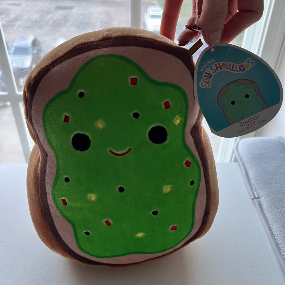 Squishmallows 8” NWT Sinclair Avocado Toast Plush Stuffed Animal Toy Kids Teens